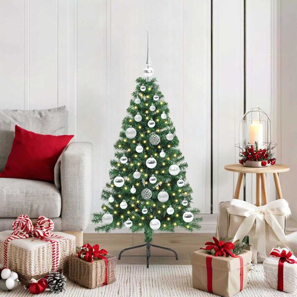 vidaXL &Aacute;rbol de Navidad Artificial Preiluminado Verde 120 cm PVC