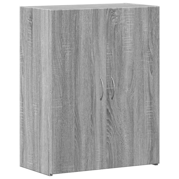 vidaXL Armario archivador madera ingenier&iacute;a gris Sonoma 60x32x77,5 cm