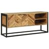 vidaXL Gabinete de TV Marrón 110 x 30 x 50 cm Madera maciza de Acacia