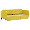 vidaXL Sofá cama nido con cajones terciopelo amarillo 90x200 cm