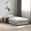 vidaXL Estructura cama madera ingenier&iacute;a metal gris Sonoma 90x190 cm