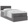 vidaXL Cama otomana colch&oacute;n cuero sint&eacute;tico gris 80x200cm