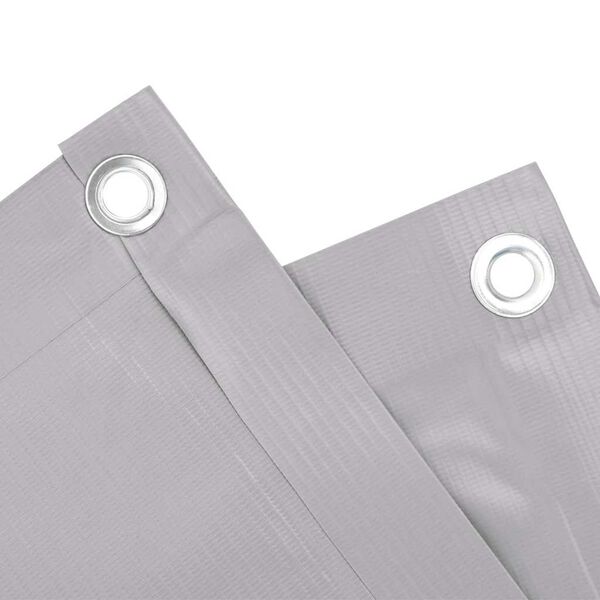 vidaXL Pantalla de privacidad de balc&oacute;n PVC gris 700x75 cm