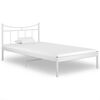 vidaXL Estructura de cama sin colch&oacute;n metal blanco 100x200 cm