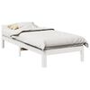vidaXL Estructura de cama sin colch&oacute;n madera de pino blanca 90x200 cm