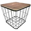 Gusta Mesa auxiliar de metal 38,5x38,5x37 cm negra 04310970