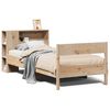 vidaXL Cama con estanter&iacute;a sin colch&oacute;n madera maciza de pino 75x190 cm