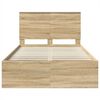 vidaXL Estructura de cama Sonoma 120 x 190 cm Madera de pino macizo