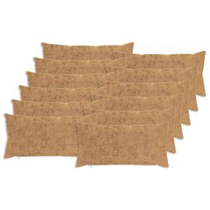 vidaXL Funda de almohada 12 uds. HEERLEN Gris topo 40 x 80 cm