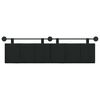 vidaXL Cabecera Colgante Rayado Negro 190 x 55 x 5 cm tela