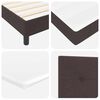 vidaXL Cama tipo Box Spring Marr&oacute;n Oscuro 200 x 160 cm Poli&eacute;ster