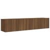 vidaXL Set de muebles para TV 2 pzas madera contrachapada roble marr&oacute;n