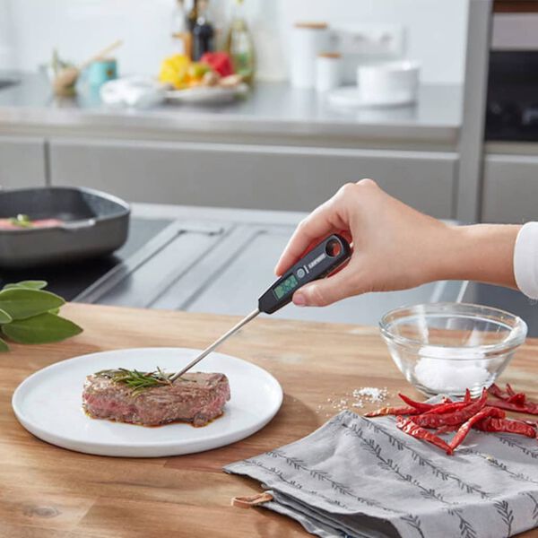 Leifheit Term&oacute;metro de cocina digital negro 03095
