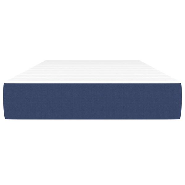 vidaXL Colchón de muelles ensacados para niños tela azul 80x160 cm