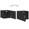 vidaXL Armario de pared madera de ingenier&iacute;a negro 45x42,5x40 cm