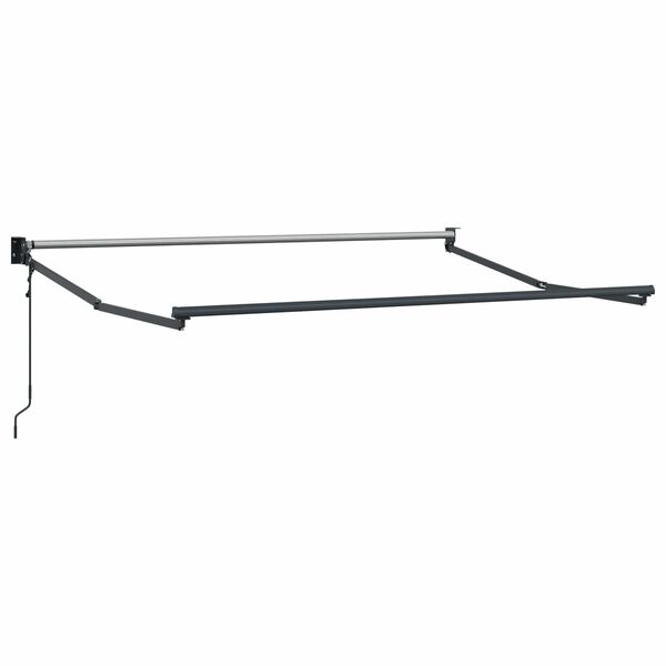vidaXL Toldo Retr&aacute;ctil El&eacute;ctrico Naranja, Gris y Azul 3,5 x 2 m