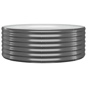 vidaXL Jardinera arriate acero galvanizado antracita 100x100x36cm