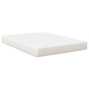 vidaXL Colch&oacute;n de Cama con colch&oacute;n Crema 140 x 190 cm tela