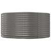 vidaXL Jardinera acero galvanizado gris 140x140x68 cm