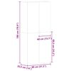 vidaXL Armario para Zapatos con estante Multicolor 80 x 35.5 x 180 cm