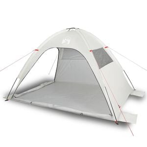 vidaXL Tienda de playa impermeable gris