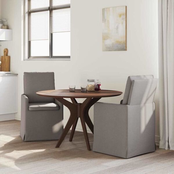 vidaXL Sillas de comedor 2 pcs Taup&eacute; 57 x 67 x 98 cm tela