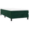 vidaXL Estructura de cama con somier terciopelo verde oscuro 90x200cm