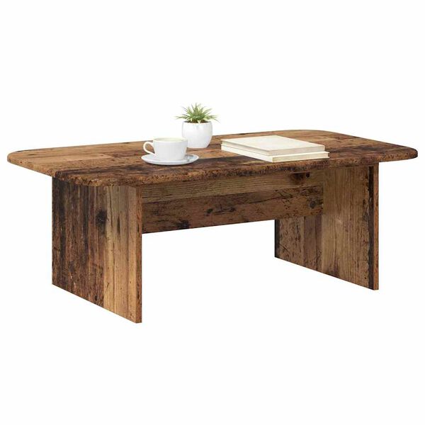 vidaXL Mesa de Caf&eacute; Madera vieja 93 x 53 x 33 cm Madera de ingenier&iacute;a