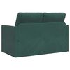vidaXL Sof&aacute; cama de suelo 2 en 1 terciopelo verde oscuro 122x204x55 cm