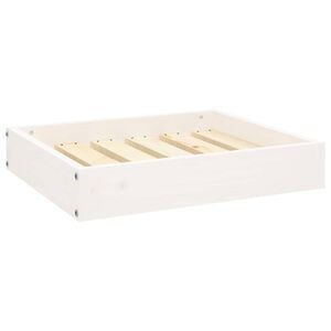 vidaXL Cama para perros madera maciza de pino blanco 51,5x44x9 cm