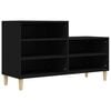 vidaXL Zapatero madera contrachapada negro 102x36x60 cm