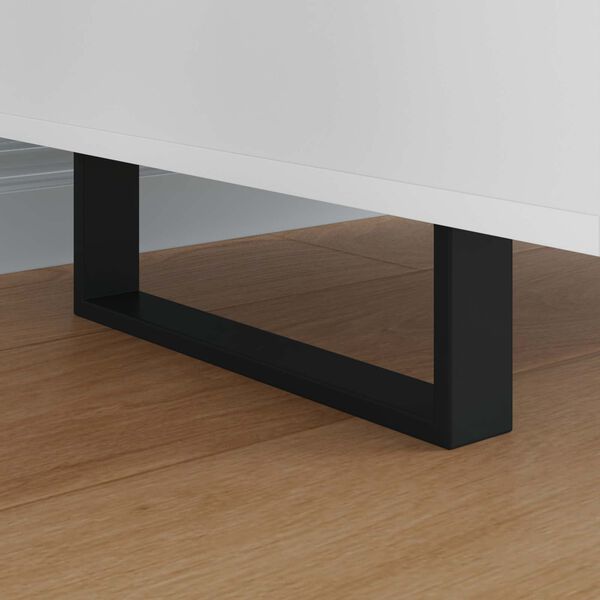vidaXL Patas de Muebles 2 pcs Negro 311 x 40,5 x 100 mm Hierro