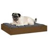 vidaXL Cama para perros madera maciza pino marrón miel 61,5x49x9 cm