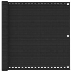 vidaXL Toldo para balc&oacute;n HDPE gris antracita 90x300 cm