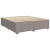 vidaXL Cama box spring con colch&oacute;n tela gris taupe 200x200 cm