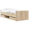 vidaXL Estructura de cama con caj&oacute;n Roble Sonoma Madera de ingenier&iacute;a