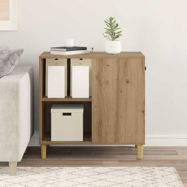 vidaXL Casa para Gatos Roble Artesanal 72 x 42.5 x 70 cm