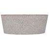 vidaXL Lavabo gris m&aacute;rmol &Oslash;40x15 cm