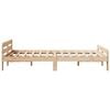 vidaXL Estructura de cama sin colch&oacute;n madera de pino maciza 120x200 cm