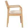 vidaXL Sillas de comedor con cojines 2uds madera maciza natural caucho