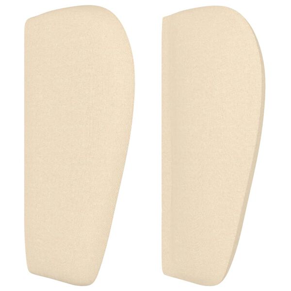 vidaXL Cabecero de tela color crema 93x23x78/88 cm