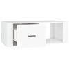 vidaXL Mesa de centro madera contrachapada blanco 100x50,5x35 cm
