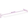 vidaXL Tablero de mesa rectangular madera mango rugosa 160x50x3,8 cm