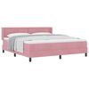 vidaXL Cama tipo Box Spring con cabecera Rosa 200 x 180 cm Terciopelo