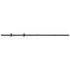 vidaXL Kit mini puerta corredera de armario acero carbono 122 cm
