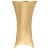 vidaXL Fundas de mesa el&aacute;sticas 2 unidades 70 cm dorado