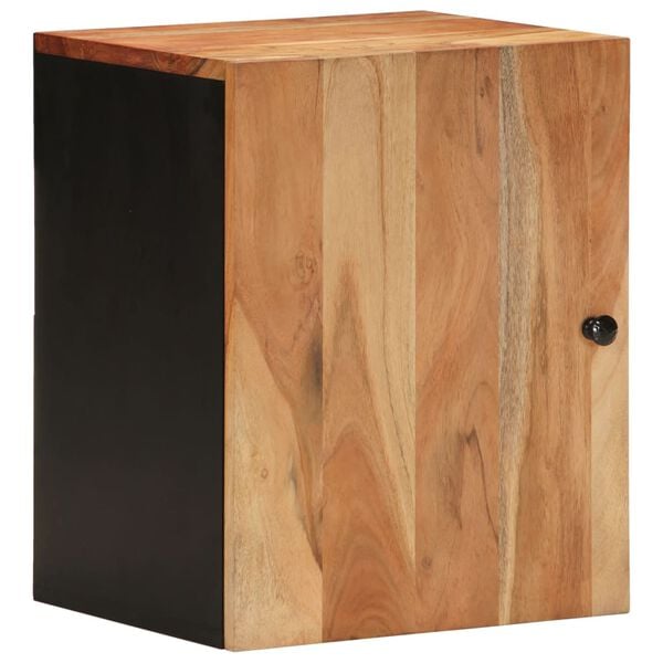 vidaXL Armario de ba&ntilde;o de pared madera maciza de acacia 38x33x48 cm