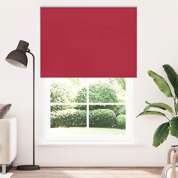 vidaXL Estor Enrollable Opaco Rojo 160x230 cm Tela Ancho 156,6 cm