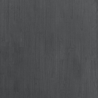 vidaXL Estantería 3 niveles madera maciza de pino gris 80x30x105 cm