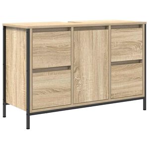 vidaXL Mueble de lavabo con cajones roble Sonoma 90x34,5x60 cm